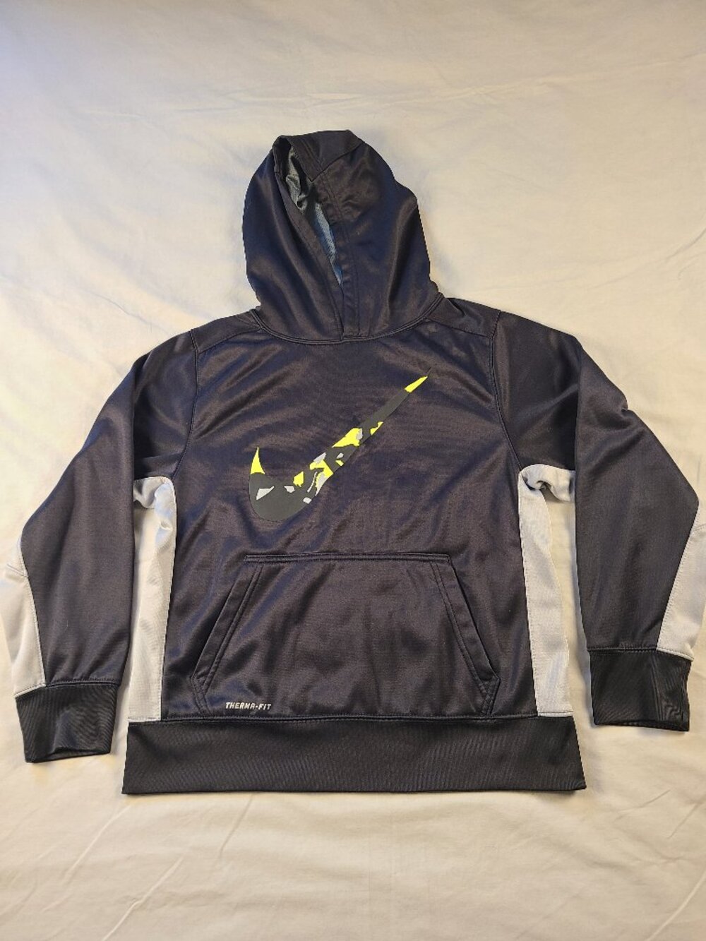 Nike Hooded Sweater Boys L Theram-Fit Black & Gray